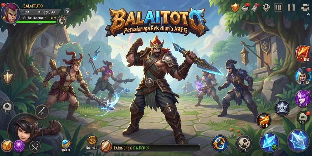 Tampilan dinamis dari gameplay ARPG BALAITOTO yang seru.