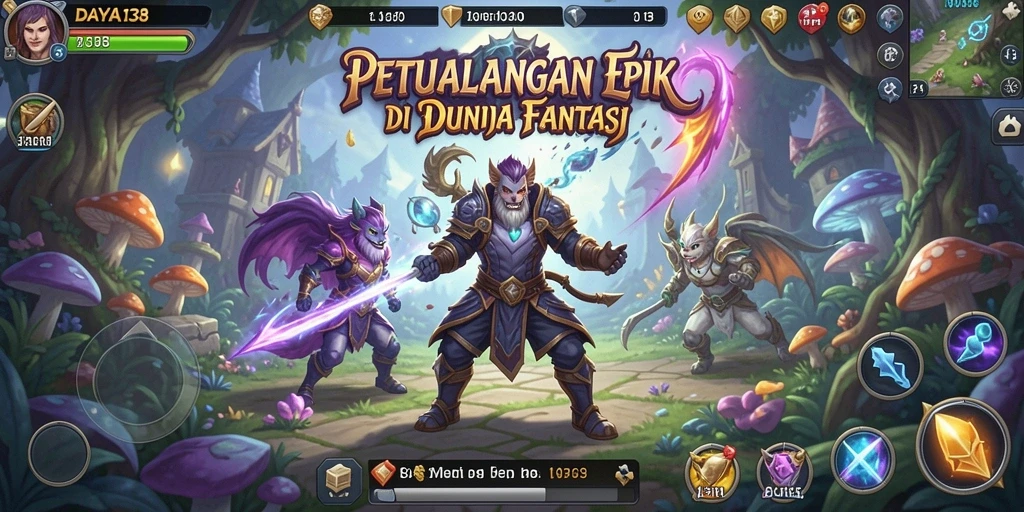 Tampilan menakjubkan dari gameplay RPG yang seru.