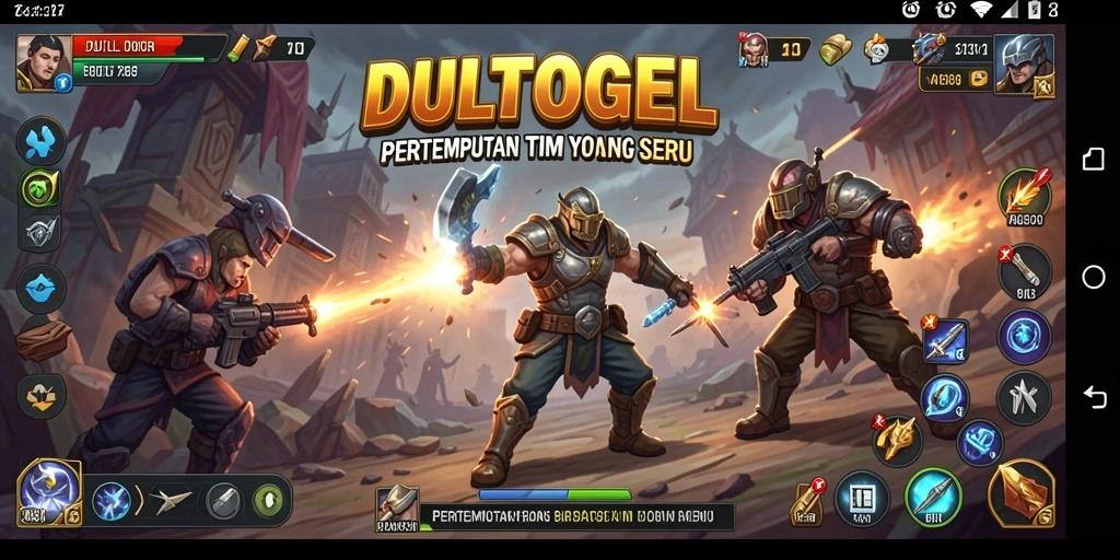Tampilan gameplay intens di DULTOGEL dengan aksi seru.