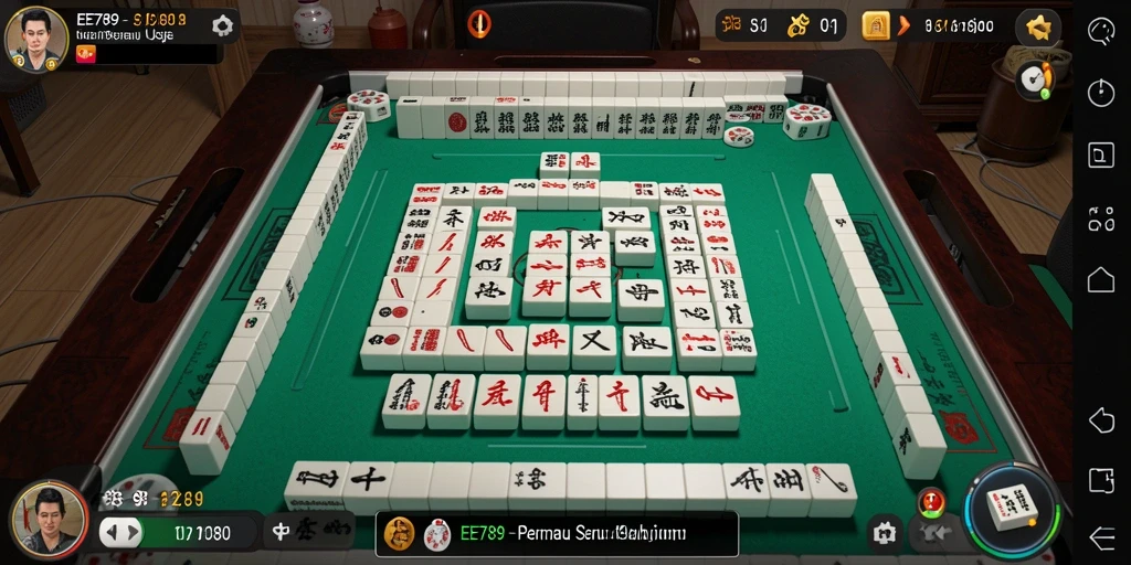 Gameplay seru Mahjong di EE789 dengan level menarik.