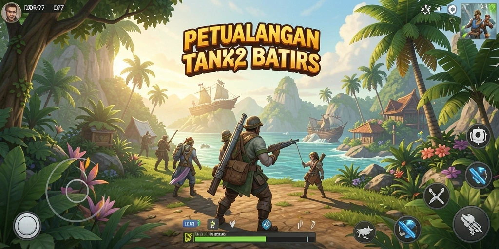 Tangkapan layar menunjukkan pengalaman menjelajahi dunia terbuka yang menakjubkan.