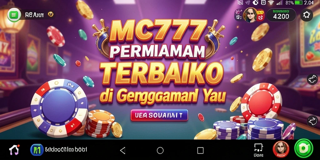 Screenshot MC777 menampilkan gameplay Kasino yang mendebarkan dan interaktif.