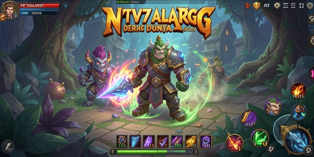 Tampilan seru pertarungan ARPG dalam NV77.