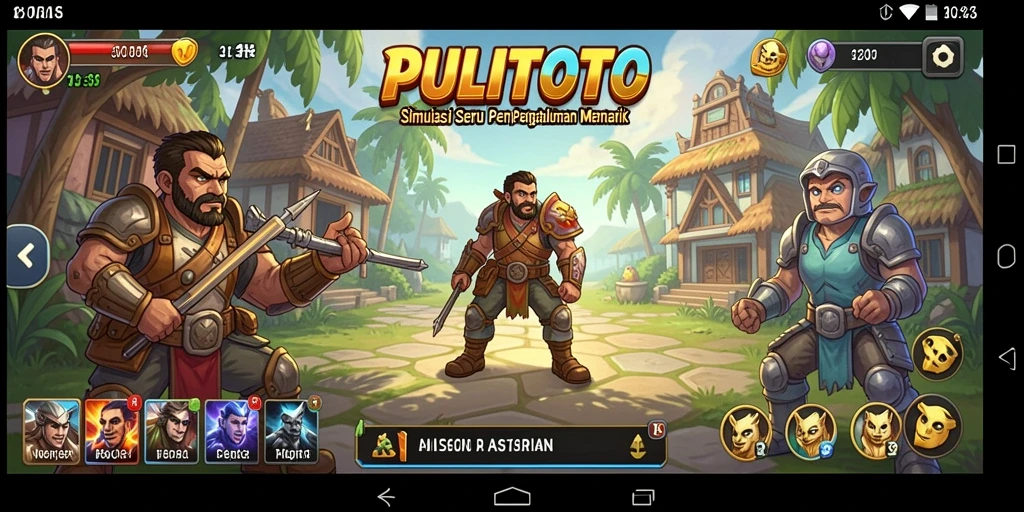 Screenshot menampilkan gameplay PULITOTO yang penuh dengan interaksi dan petualangan.