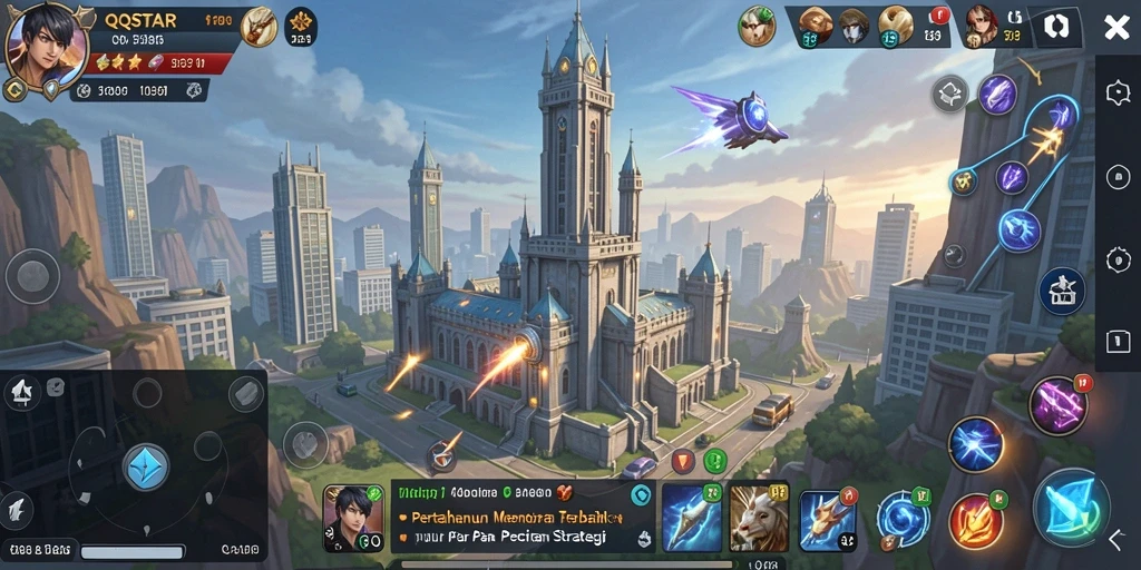 Gameplay menara pertahanan dengan strategi mendalam dan grafis menarik.