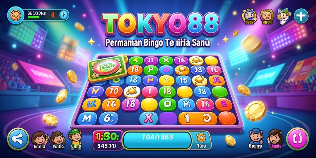 Tampilan gameplay seru dari TOKYO88 saat bermain Bingo.