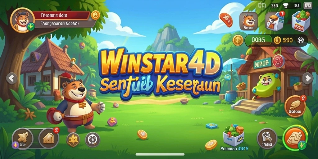 Tampilan gameplay menarik dari WINSTAR4D dengan pengalaman casual yang seru.