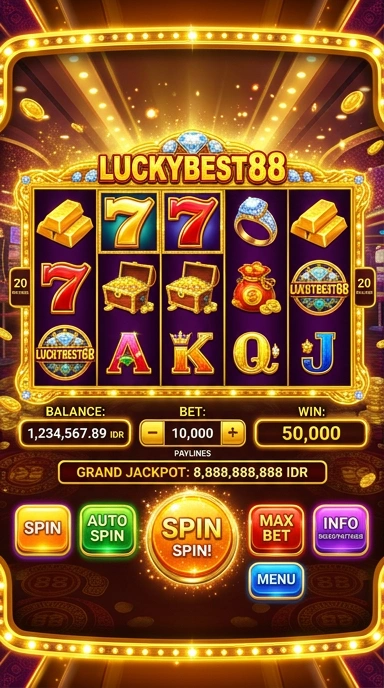 Antarmuka aplikasi luckybest88 yang modern dan intuitif.